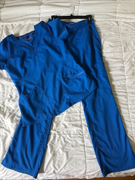 healing hands Other - healing hands Royal Blue Women's Scrub Set